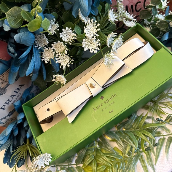 Kate Spade White Bow Belt - Picture 4 of 7